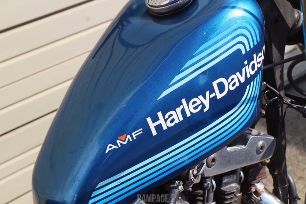 1976 XLCH blue tank